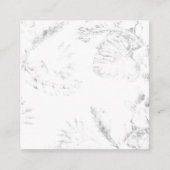 白い背景の白黒の写真 予約カード (正面)