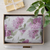 白い背景の紫の薄紫パターン 薄葉紙 (ギフト)