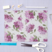 白い背景の紫の薄紫パターン 薄葉紙 (クラフト)