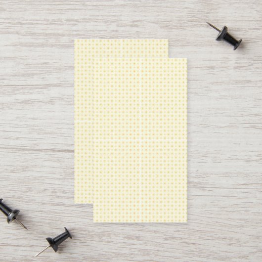 白い背景の美しい黄色の円 コーリングカード (正面/裏面インサイチュ)