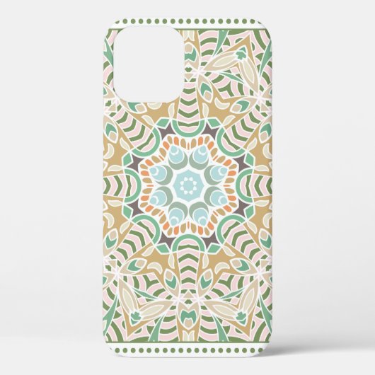 白い背景の装飾カラフルオーナメント、  Case-Mate iPhoneケース (裏面)