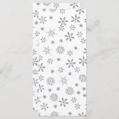 白い背景の雪 (正面/裏面)