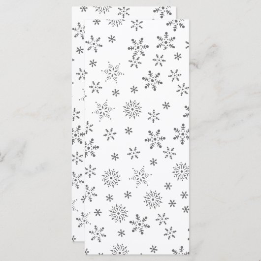 白い背景の雪 (正面/裏面)