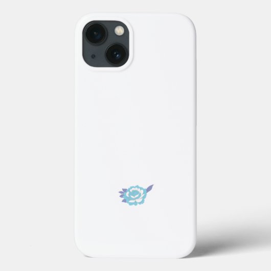 白い背景の青と白の花 Case-Mate iPhoneケース (裏面)