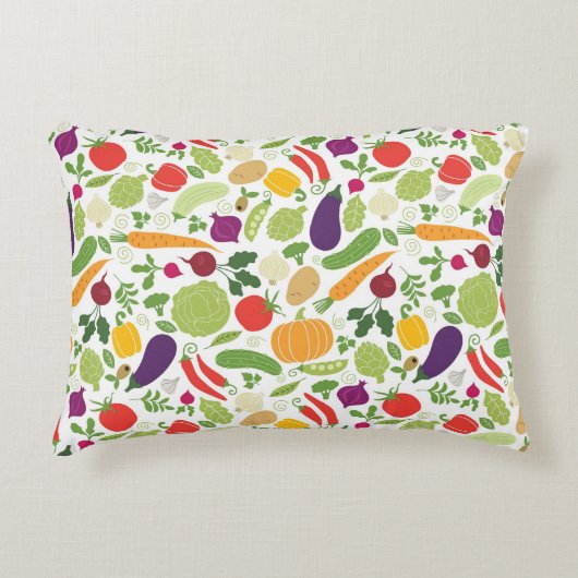 白い背景の食糧 アクセントクッション (正面)