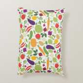 白い背景の食糧 アクセントクッション (裏面(縦))