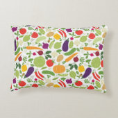 白い背景の食糧 アクセントクッション (裏面)