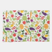 白い背景の食糧 キッチンタオル (横)