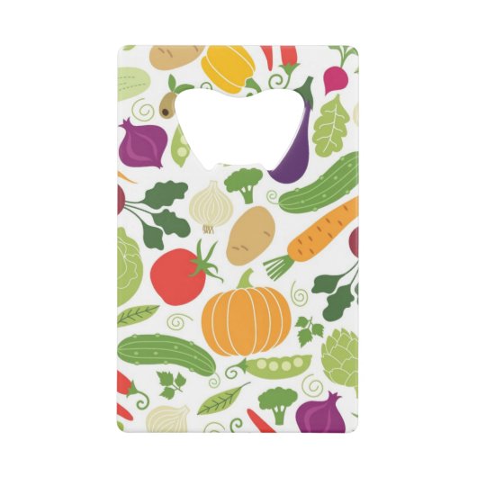 白い背景の食糧 クレジットカード栓抜き (正面)