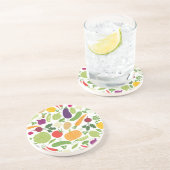 白い背景の食糧 コースター (側面)