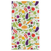 白い背景の食糧 スモールペーパーバッグ (裏面)