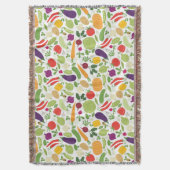 白い背景の食糧 スローブランケット (正面縦)