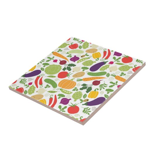 白い背景の食糧 タイル (側面)