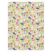 白い背景の食糧 テーブルクロス (正面)