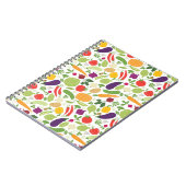 白い背景の食糧 ノートブック (左側)