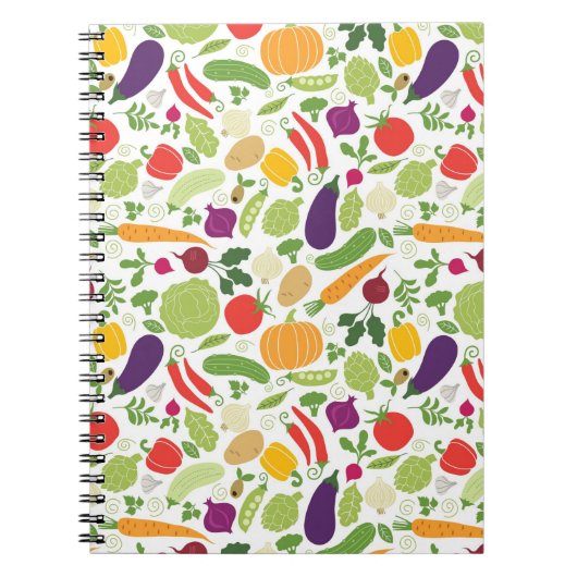 白い背景の食糧 ノートブック (正面)