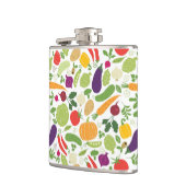 白い背景の食糧 フラスク (左)