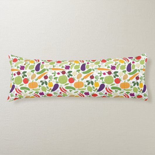 白い背景の食糧 ボディピロー (正面)