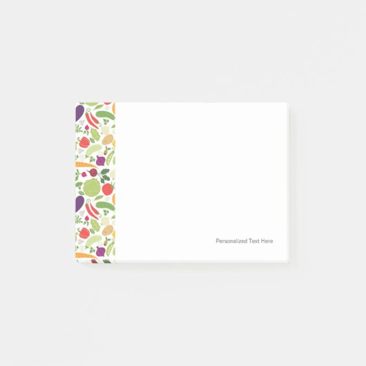 白い背景の食糧 ポストイット (正面)