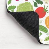 白い背景の食糧 マウスパッド (コーナー)