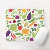 白い背景の食糧 マウスパッド (マウス)