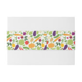 白い背景の食糧 招待状ベリーバンド (裏面例)