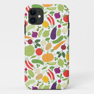 白い背景の食糧 iPhone 11 ケース