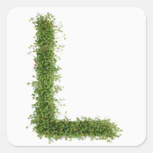 白い背景のcressの「L」に文字を入れて下さい、 スクエアシール