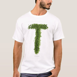 白い背景のcressの「T」に文字を入れて下さい、 Tシャツ