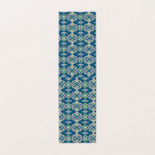 白い背景をもつ青と緑の模様 名刺 (外部フラット)