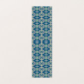 白い背景をもつ青と緑の模様 名刺 (内部フラット)