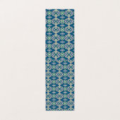 白い背景をもつ青と緑の模様 名刺 (外部フラット)