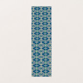 白い背景をもつ青と緑の模様 名刺 (内部フラット)