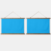 白い背景を中心とした青い四角、クレア 吊り下げ型タペストリー (ダブル)