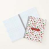 白い背景を持つクリスマスノート ノートブック (内部)