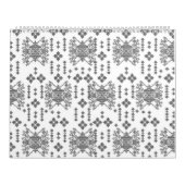 白い背景を持つ白黒の模様 カレンダー (カバー)