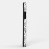 白い背景を持つ白黒の模様 Case-Mate iPhoneケース (裏面/右)