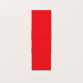 白い背景を持つ赤縁ど色 名刺 (内部フラット)