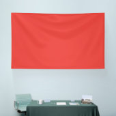 白い背景を持つ赤縁ど色 横断幕 (トレードショー)