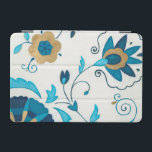白い背景を持つ金箔の藍の花 iPad MINIカバー<br><div class="desc">白い背景にはエリカJ.ヴェスオリジナル、金箔の藍の花が残っている。誰もがシンプル贈り物として受け取ることを望む絵画、微妙な！</div>