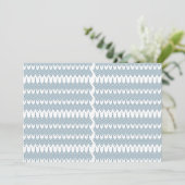 白い背景を持つ青と白の模様 プログラム (スタンド正面)