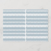 白い背景を持つ青と白の模様 プログラム (正面)