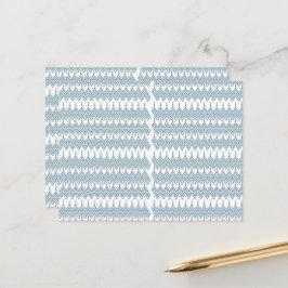 白い背景を持つ青と白の模様 ポストカード