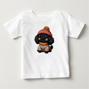 白い背景ニートシンプルステッカー絵文字かわいいpr ベビーTシャツ