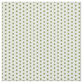 白い背景パターンの緑の水玉模様 ファブリック (見本)