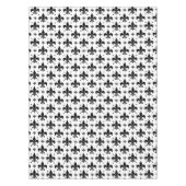 白い背景フルーアデリスパターンデザイン テーブルクロス (正面)