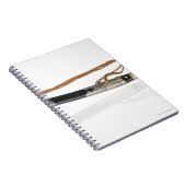 白い背景、反射 ノートブック (右側)