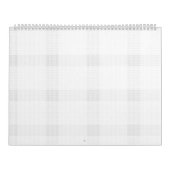 白い背景（繰り返しパターンが小さい） カレンダー (カバー)