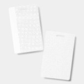 白い背景(繰り返しパターンが小さい) バッジ (Front & Back)