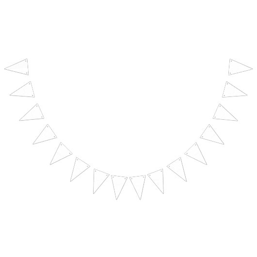 白い背景（繰り返しパターンが小さい） バンティングフラッグ (全)